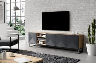 ТВ столик Bogart Asha 200, коричневый/черный цвет цена и информация | Тумбы под телевизор | pigu.lt