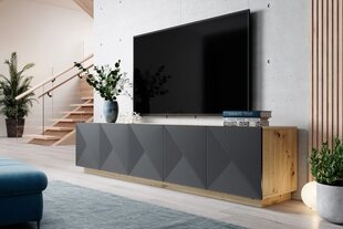 ТВ столик Bogart Asha 200, коричневый/черный цвет цена и информация | Тумбы под телевизор | pigu.lt