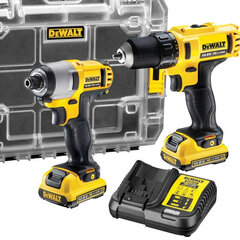 DEWALT DCK211D2T 10.8V, 2.0Ah комплект пренадлежностей цена и информация | Шуруповерты, дрели | pigu.lt