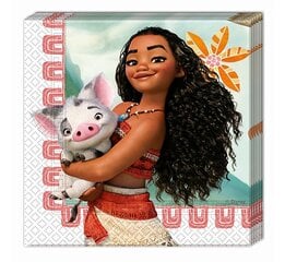 Салфетки бумажные «Moana», 33 x 33 см, 20 шт цена и информация | Праздничная одноразовая посуда | pigu.lt