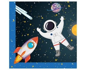 Popierinės servetėlės ​Rocket Space, 33 x 33 cm, 20 vnt kaina ir informacija | Vienkartiniai indai šventėms | pigu.lt