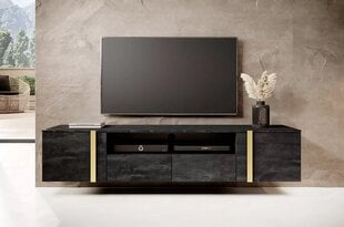 ТВ столик Bogart Verica 200, черный цвет цена и информация | Тумбы под телевизор | pigu.lt