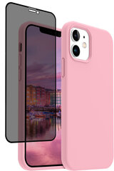 Soudberry Privacy Set skirtas Apple iPhone 12 Pro, rožinis kaina ir informacija | Telefono dėklai | pigu.lt