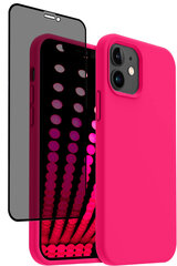 Soudberry Privacy Set skirtas Apple iPhone 12 Pro, rožinis kaina ir informacija | Telefono dėklai | pigu.lt