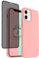 Soudberry Privacy Set skirtas Apple iPhone 12 Pro, rožinis kaina ir informacija | Telefono dėklai | pigu.lt