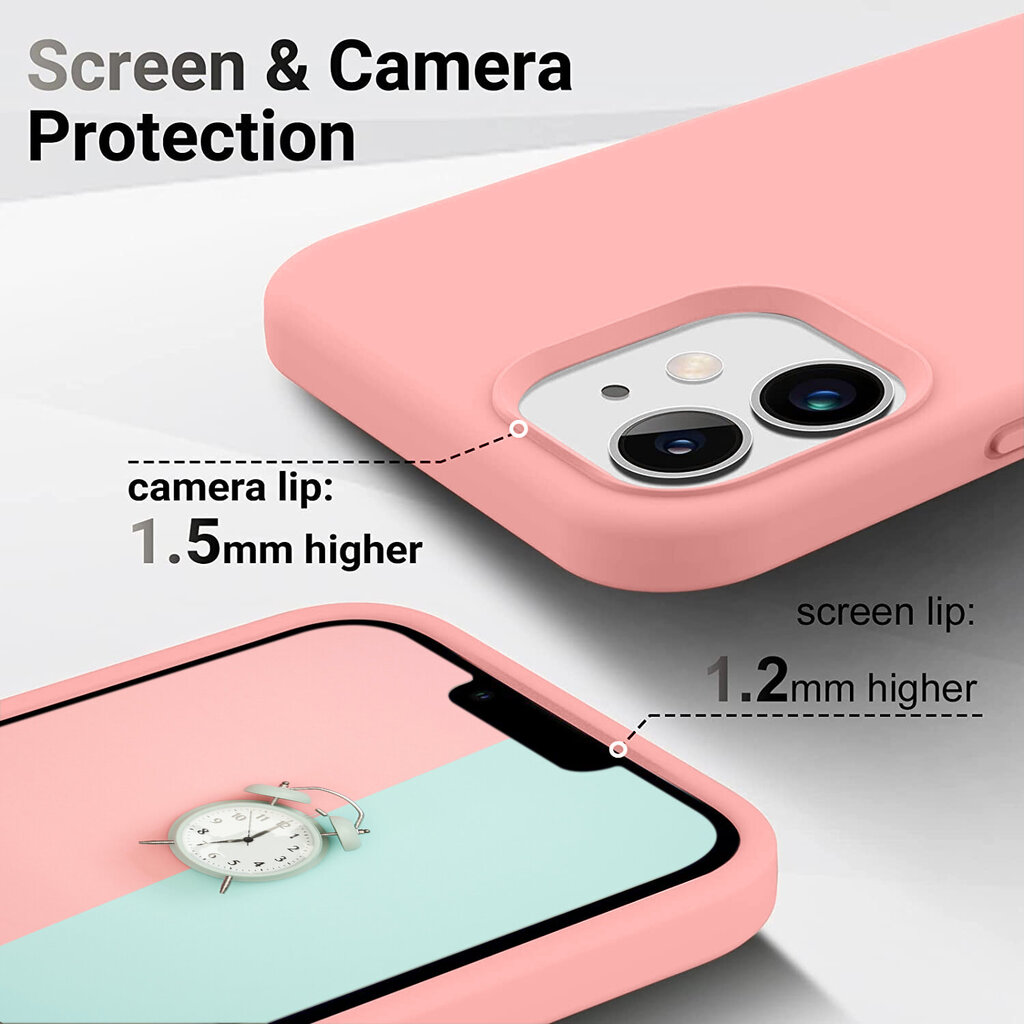 Soudberry Privacy Set skirtas Apple iPhone 12 Pro, rožinis kaina ir informacija | Telefono dėklai | pigu.lt