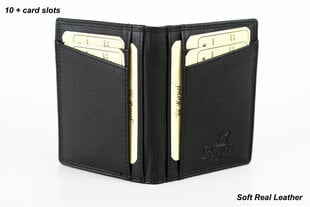 Kortelų dėklas Royal, juoda kaina ir informacija | Vyriškos piniginės, kortelių dėklai | pigu.lt