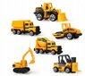 Statybinių žaislinių mašinėlių komplektas, 6 vnt kaina ir informacija | Žaislai berniukams | pigu.lt