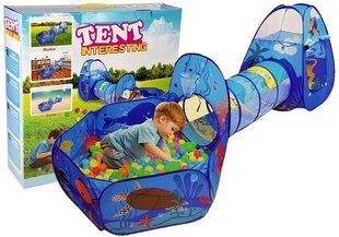 Палатка с туннелем и бассейном для шариков цена и информация | Детские игровые домики | pigu.lt