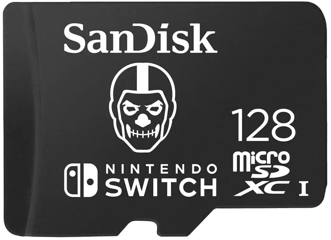 SanDisk MicroSDXC Fortnite Skull Trooper 128GB цена и информация | Atminties kortelės fotoaparatams, kameroms | pigu.lt