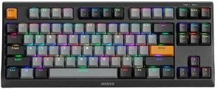 Marvo KG980B TKL механическая клавиатура с подсветкой RGB (Hot-Swap, US, Blue switch) цена и информация | Клавиатуры | pigu.lt