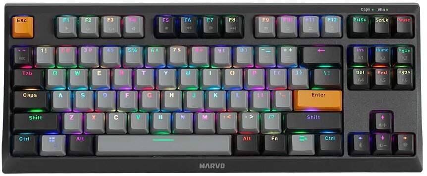 Marvo KG980B TKL, juoda kaina ir informacija | Klaviatūros | pigu.lt