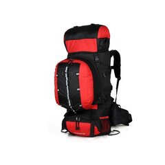 Daugiafunkcinė turistinė kuprinė Discovery Extreme 80L, raudona цена и информация | Рюкзаки и сумки | pigu.lt