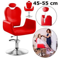 Kirpyklos kėdė, raudona цена и информация | Мебель для салонов красоты | pigu.lt