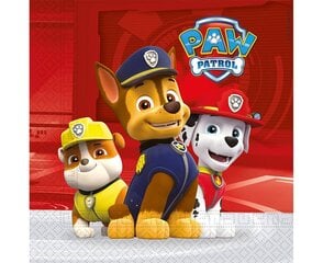 Салфетки бумажные  «Paw Patrol» 33 x 33 см, 20 шт  цена и информация | Праздничная одноразовая посуда | pigu.lt