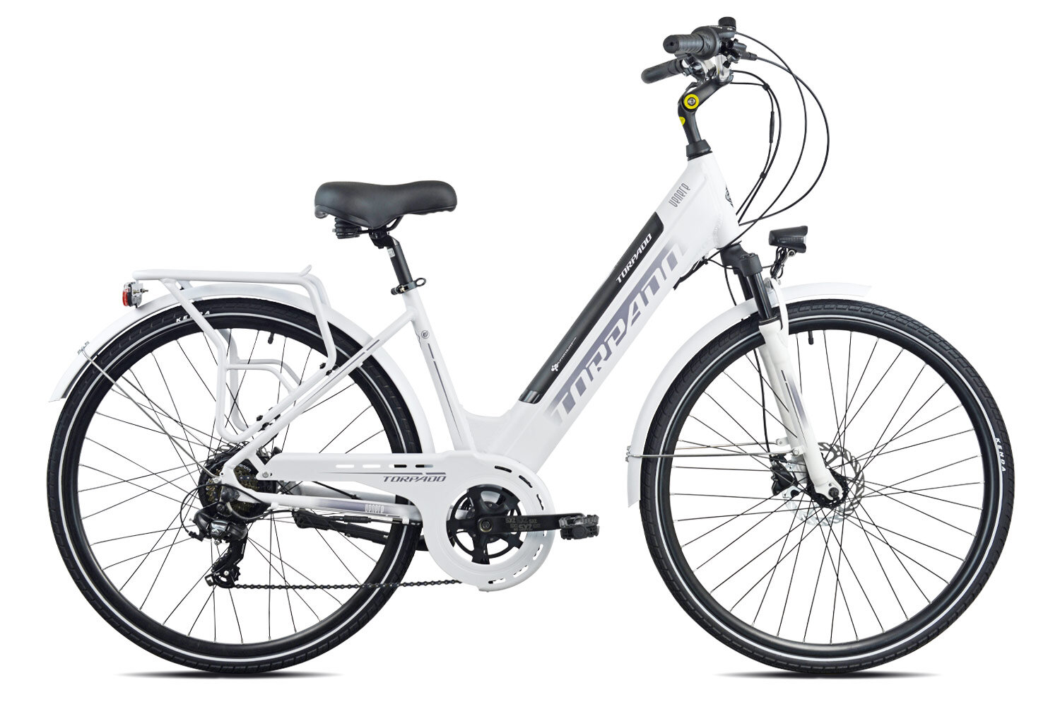 Elektrinis dviratis Torpado Venere T268A, baltas kaina ir informacija | Elektriniai dviračiai | pigu.lt