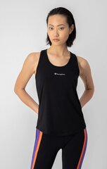 Champion moteriški treniruočių marškinėliai, juodi kaina ir informacija | Sportinė apranga moterims | pigu.lt
