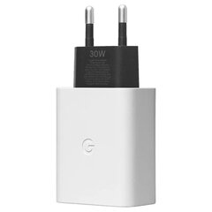 Google адаптер питания USB-C 30W, белый цена и информация | Зарядные устройства для телефонов | pigu.lt