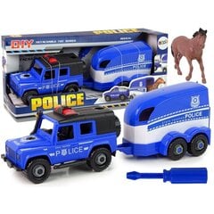 Policijos automobilis su priekaba LeanToys kaina ir informacija | Žaislai berniukams | pigu.lt