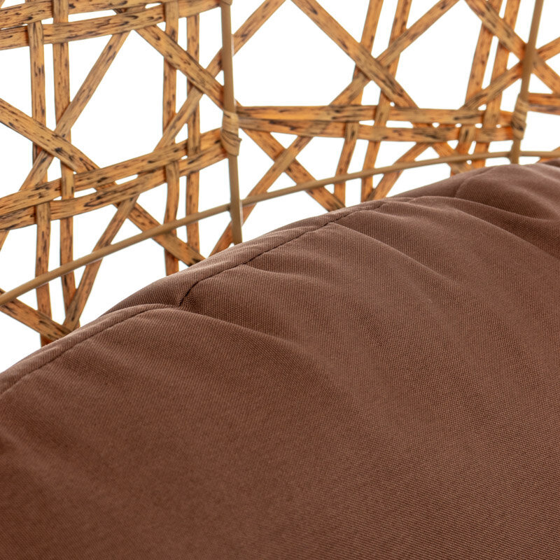 Lauko fotelis Mirpol Positano, rudas kaina ir informacija | Lauko kėdės, foteliai, pufai | pigu.lt