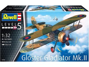 Revell - Gloster Gladiator Mk. II, 1/32, 03846 цена и информация | Конструкторы и кубики | pigu.lt