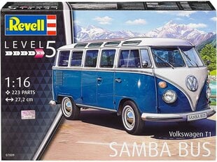 Revell - VW Typ 2 T1 Samba Bus, 1/16, 07009 цена и информация | Конструкторы и кубики | pigu.lt