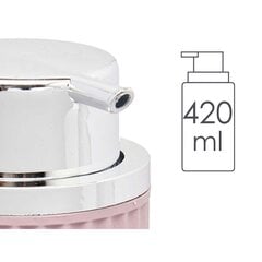 Дозатор мыла Розовый Пластик 32 штук (420 ml) цена и информация | Набор акскссуаров для ванной | pigu.lt