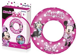 Надувное колесо для плавания Bestway Minnie Mouse, 56 см цена и информация | Надувные и пляжные товары | pigu.lt