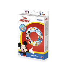 Надувное колесо для плавания Bestway Mickey Mouse, 56 см цена и информация | Надувные и пляжные товары | pigu.lt