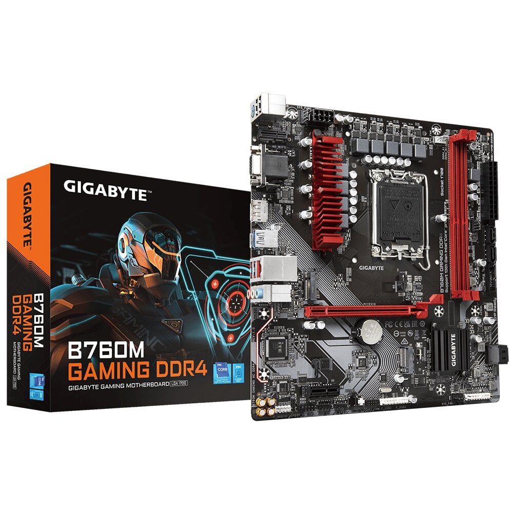 Gigabyte B760M Gaming DDR4 цена и информация | Pagrindinės plokštės | pigu.lt