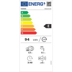 Hisense HS622E10W kaina ir informacija | Indaplovės | pigu.lt