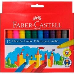 Набор маркеров Faber-Castell Jumbo, 12 шт. цена и информация | Принадлежности для рисования, лепки | pigu.lt