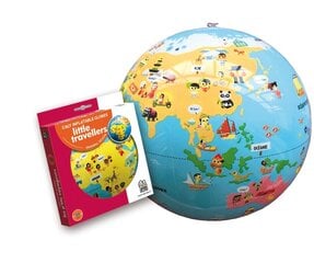 Pripučiamas gaublys Mažieji keliautojai, 30 cm цена и информация | Карты мира | pigu.lt