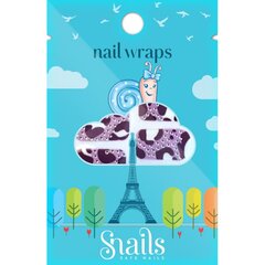 Nagų lipdukai Snails, violetinis zebras цена и информация | Косметика для мам и детей | pigu.lt