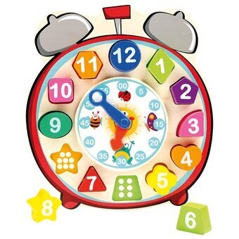 Dėlionė-laikrodis Bino kaina ir informacija | Žaislai kūdikiams | pigu.lt