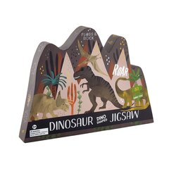 Dėlionė Floss & Rock Dinozaurai, 80 det. kaina ir informacija | Dėlionės (puzzle) | pigu.lt