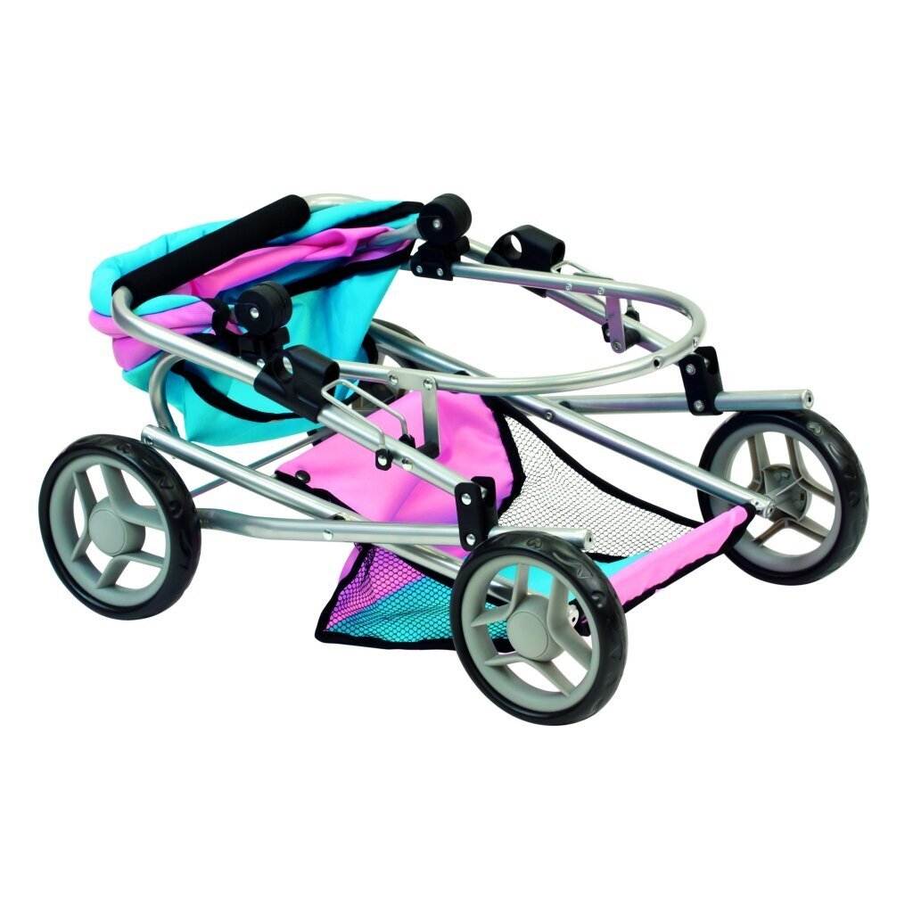 Lėlių vežimėlis Bino su lopšeliu kaina ir informacija | Žaislai mergaitėms | pigu.lt