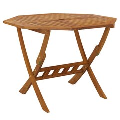 Sulankstomas sodo stalas vidaXL, rudas kaina ir informacija | Lauko stalai, staliukai | pigu.lt