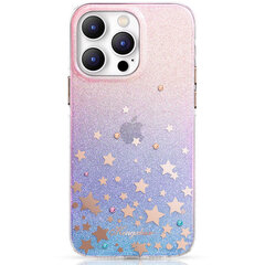Kingxbar Heart Star skirtas iPhone 14 Pro Max, rožinis kaina ir informacija | Telefono dėklai | pigu.lt