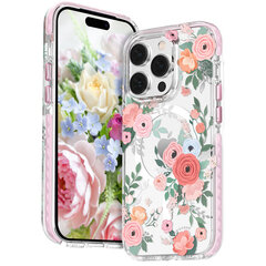 Kingxbar Flora Series предназначен для iPhone 14 Plus MagSafe, розовый цена и информация | Чехлы для телефонов | pigu.lt