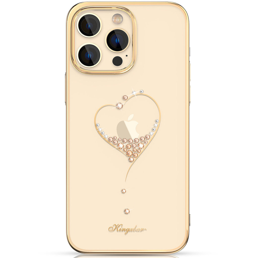 Kingxbar Wish skirtas iPhone 14 Pro, auksinis цена и информация | Telefono dėklai | pigu.lt