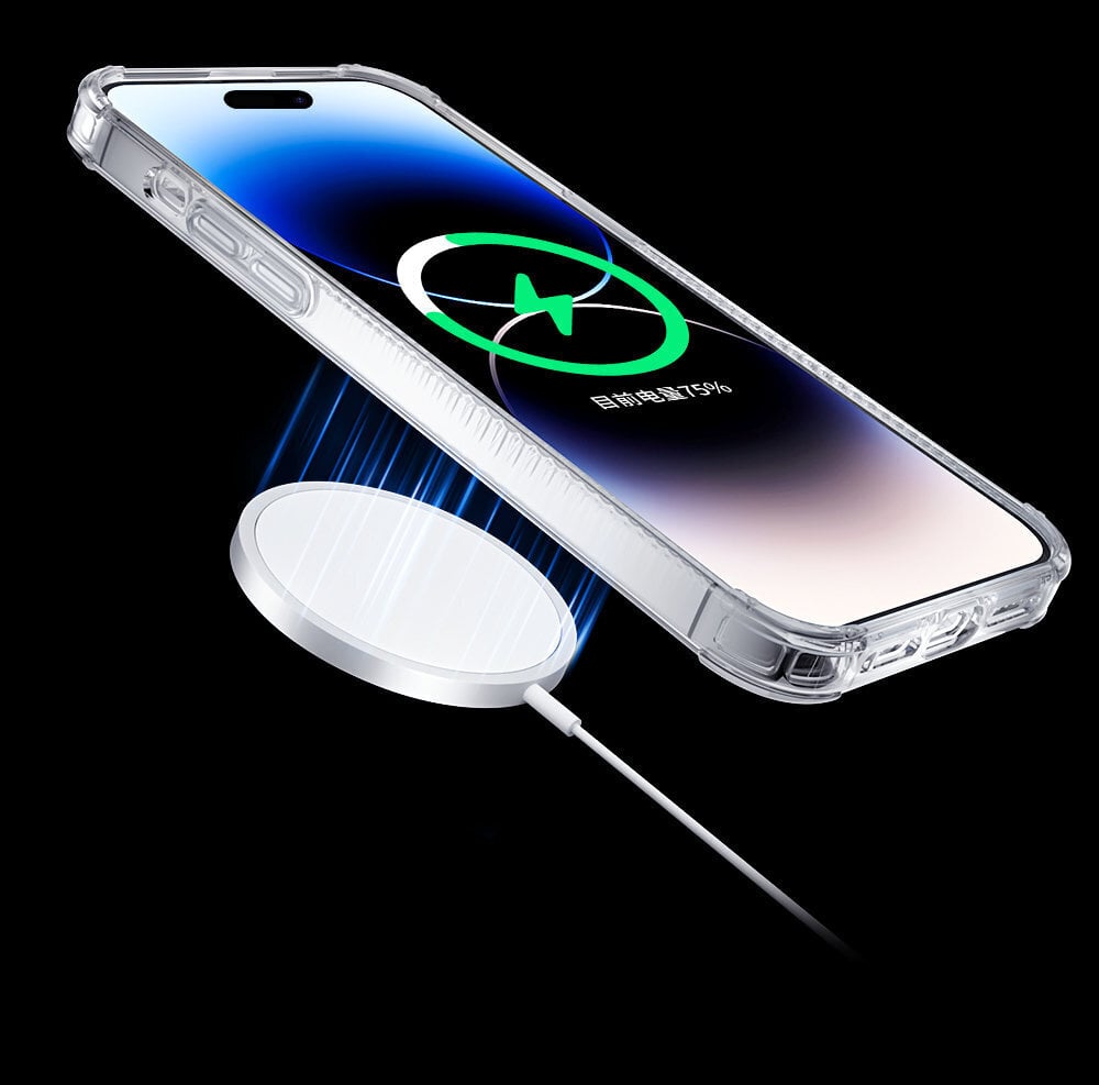 Kingxbar PQY Go Out skirtas iPhone 14 Plus MagSafe, juodas цена и информация | Telefono dėklai | pigu.lt