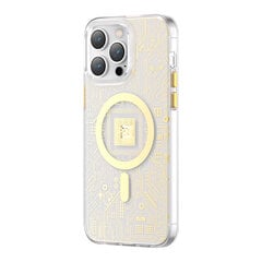 Kingxbar PQY Geek skirtas iPhone 14 MagSafe, auksinis kaina ir informacija | Telefono dėklai | pigu.lt