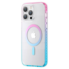 Kingxbar PQY Ice Crystal skirtas iPhone 14 Pro MagSafe, rožinis kaina ir informacija | Telefono dėklai | pigu.lt