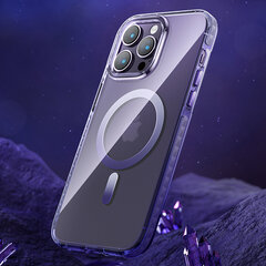 Kingxbar PQY Ice Crystal skirtas iPhone 14 Plus MagSafe, pilkas kaina ir informacija | Telefono dėklai | pigu.lt