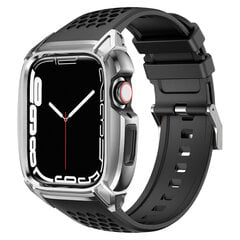 Kingxbar CYF148 2in1 для Apple Watch Ultra, SE, 8, 7, 6, 5, 4, 3, 2, 1 (49, 45, 44, 42 мм), черный цвет цена и информация | Аксессуары для смарт-часов и браслетов | pigu.lt