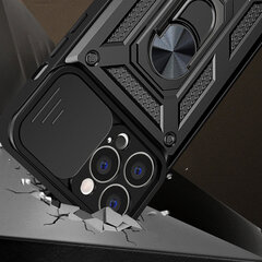 Hybrid Armor Camshield skirtas iPhone 14 Plus, juodas kaina ir informacija | Telefono dėklai | pigu.lt