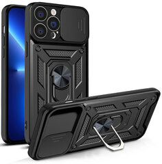 Hybrid Armor Camshield skirtas iPhone 13 Pro Max, juodas kaina ir informacija | Telefono dėklai | pigu.lt