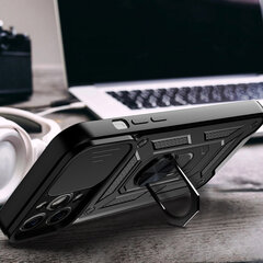 Hybrid Armor Camshield skirtas iPhone 13 Pro Max, juodas kaina ir informacija | Telefono dėklai | pigu.lt