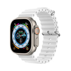 Dux Ducis для Apple Watch 8/7/6/5/4/3/2/SE (45/44/42 мм), белый цена и информация | Аксессуары для смарт-часов и браслетов | pigu.lt